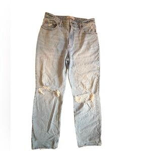 Abercrombie & Fitch Women's Light Blue High Rise Jeans